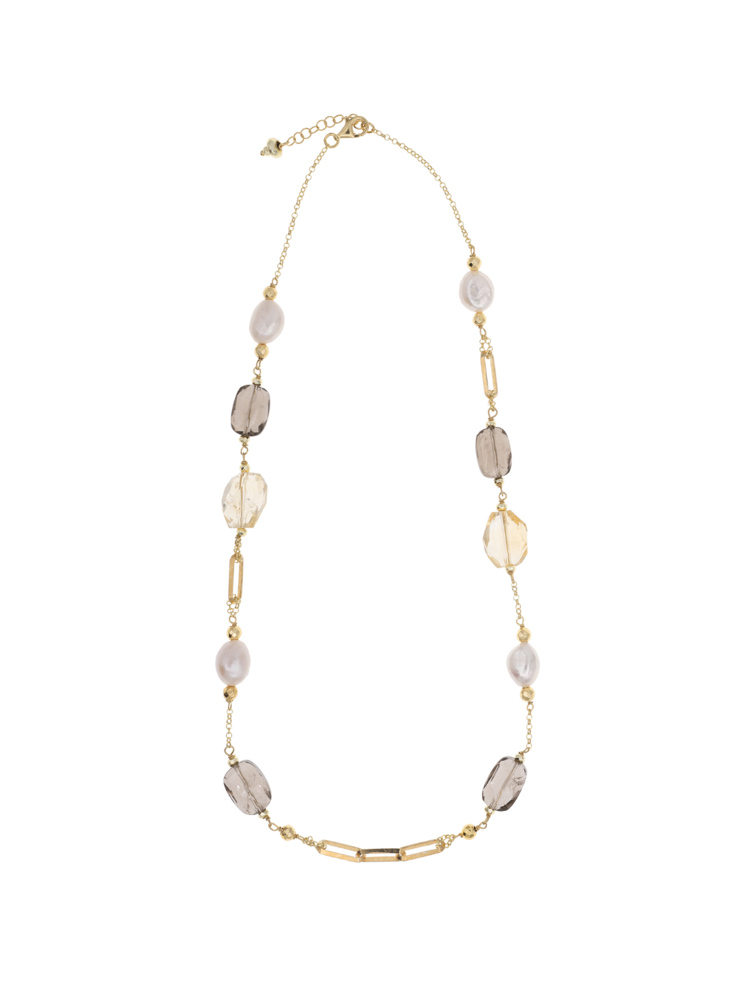 Collana Balos 02 · quarzo, citrino, perle (Copia)