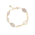Bracciale Balos 01  · quarzo, citrino, perle