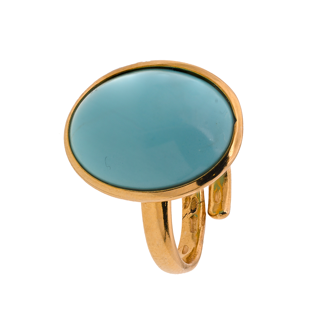Corfu Ring 27 · turquoise paste