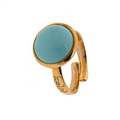 Corfu 28 ring · turquoise paste