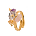 Limnos ring 06 · amethyst, citrine