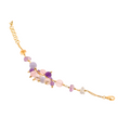 Evia 10 Bracelet · amethyst, pearls, citrine, chalcedony