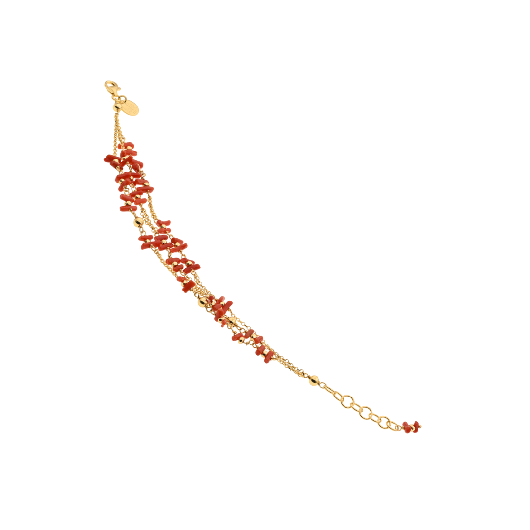 Lively 26 bracelet · Mediterranean coral