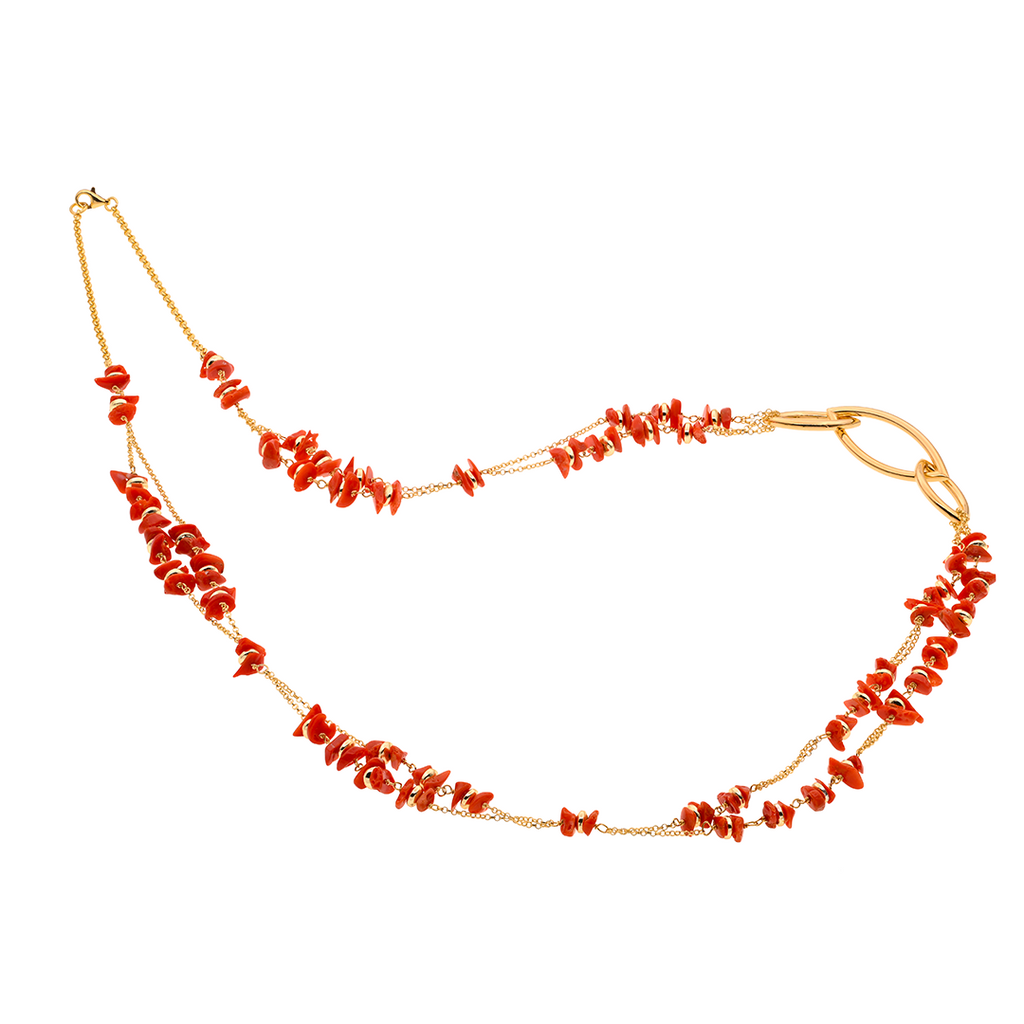 Atene 01 Necklace · Mediterranean coral