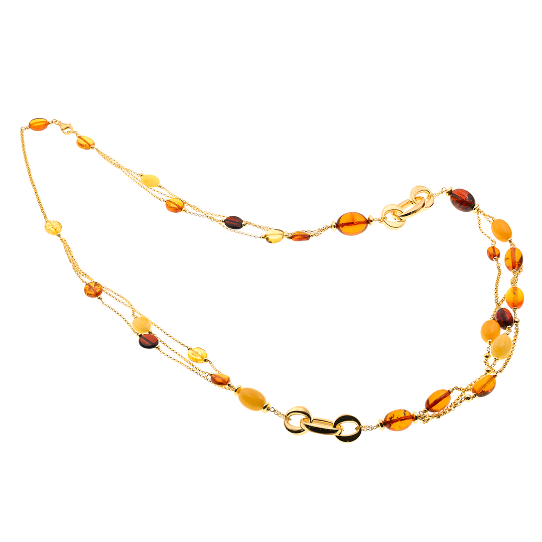 Clio 16 Necklace · amber