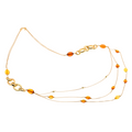 Clio 17 Necklace · Amber