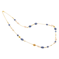 Collana Lively 04 · cianite, perle