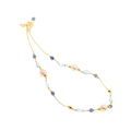 Collana Lively 07-45 · topazio, cianite, perle