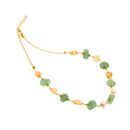 Collana Lively 09-45 · nefrite, citrino, perle