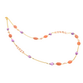 Collana Lively 13 · moonstone, ametista, perle