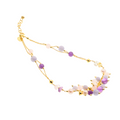 Lively 14 Necklace · amethyst, pearls, citrine, chalcedony