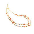Collana Lively 15  · moonstone, cianite, citrino, perle