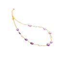 Collana Lively 16 · topazio, ametista, perle