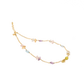 Lively necklace 19-45 · citrine, quartz, aquamarine