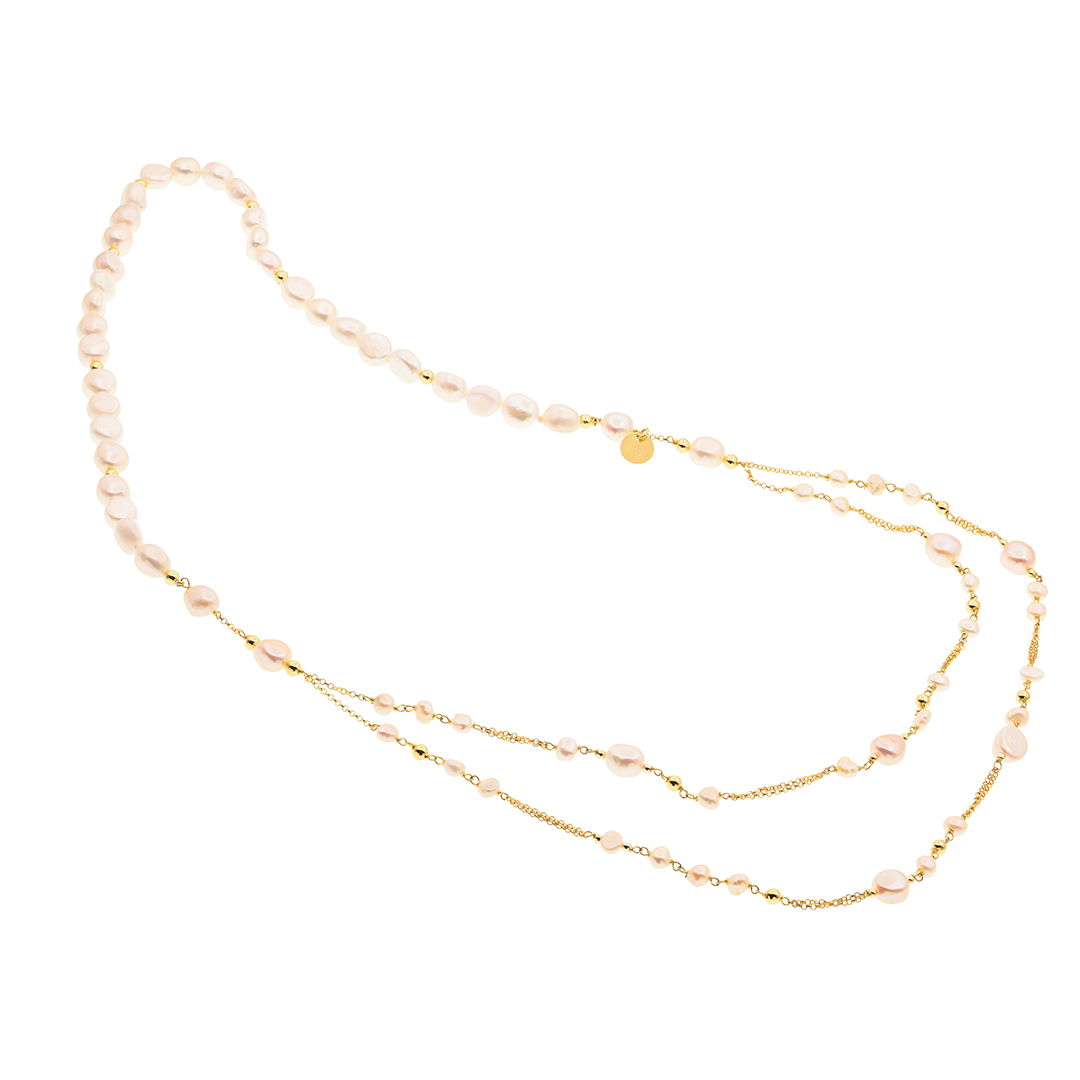 Lively Necklace 22 · freshwater pearls