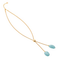 Parga 04 Necklace · milk aquamarine
