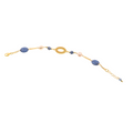 Myrtos 02 bracelet · kyanite, pearls