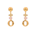 Lefkada 05 Earrings · citrine, aquamarine, quartz
