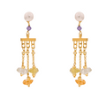 Limnos 06 Earrings · amethyst, citrine, pearls
