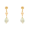 Earrings Lively 02 · fluorite, citrine