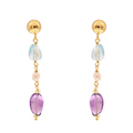 Orecchini Lively 16 · topazio, ametista, perle