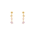 Orecchini Lively 18 · ametista, perle, citrino