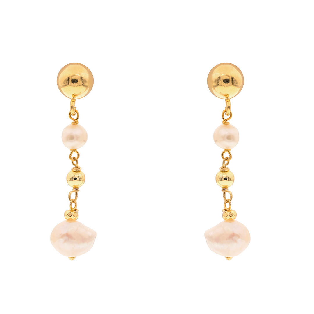 Lively 22 Earrings · freshwater pearls