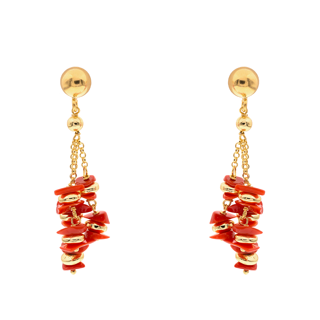 Lively 25 Earrings · Mediterranean Coral