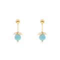 Orecchini Lively 27 · pasta di turchese, perle