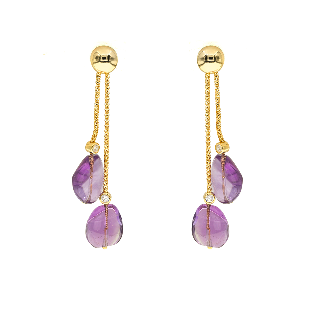 Parga 01 Earrings · amethyst