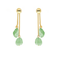 Earrings Parga 02 · fluorite