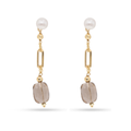 Lively Earrings 28 · turquoise paste, pearls