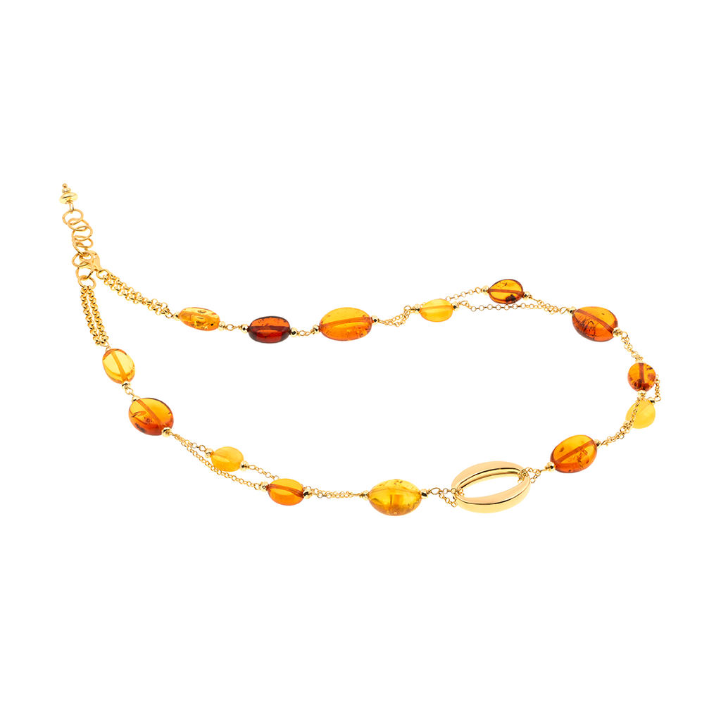 Clio 14 necklace · amber