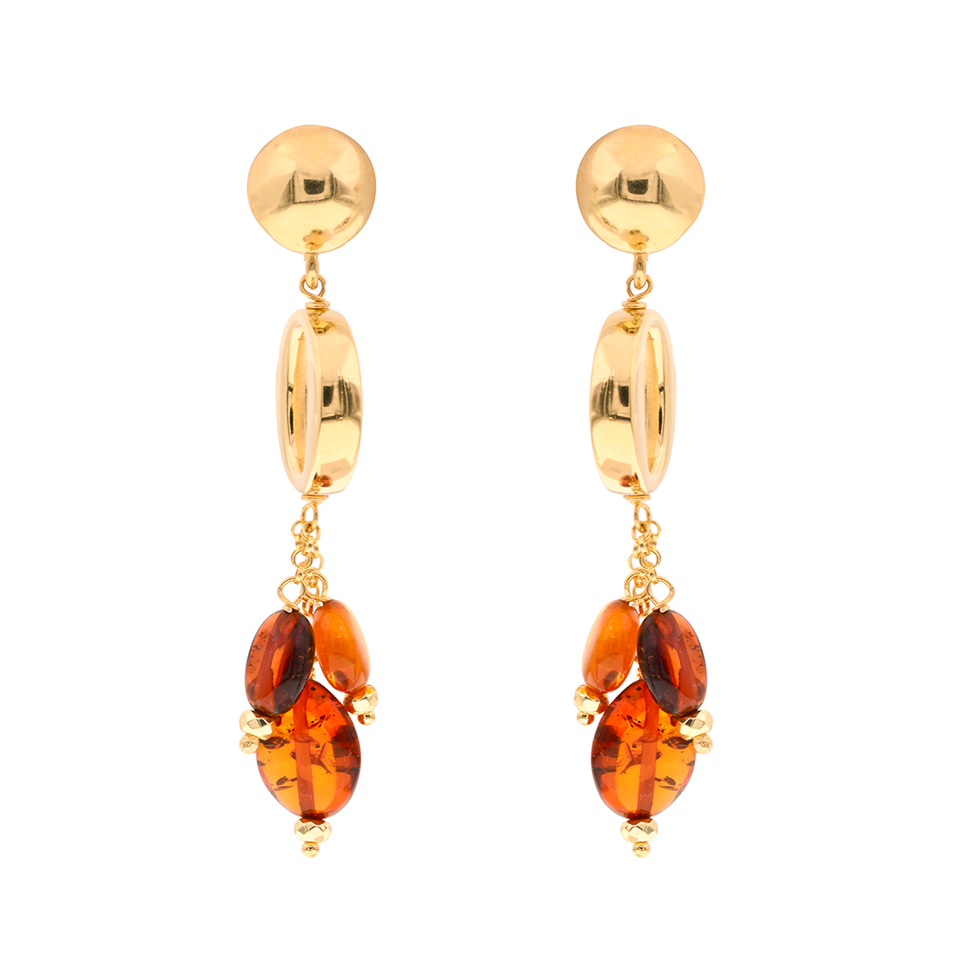 Clio Earrings 14 · Amber