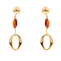 Clio 15 earrings · amber
