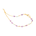 Evia 03 Necklace · blue topaz, amethyst, freshwater pearls