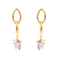 Evia 03 Earrings · topaz, amethyst, pearls