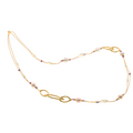 Evia 06 Necklace · freshwater pearls, milk aquamarine, spinel