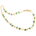 Collana Lefkada 02 · giada canadese, citrino, perle