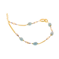 Lefkada 03 Necklace · milk aquamarine, spinel, pearls