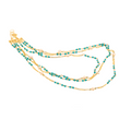 Limnos 01 Necklace · teal spinel, pearls