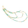 Limnos 02 Necklace · green spinel, citrine, pearls