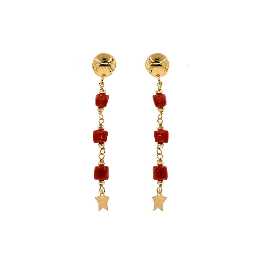 <p>Orecchini in argento con corallo. Collezione Selene Koliè 925</p>
<p>Made in Italy</p>
<p> </p>